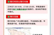 佛山车牌在广州限行：新规来袭，限行区域及时间一览！