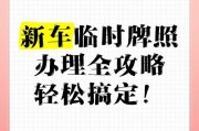 北京临时车牌轻松申领指南，车主必备！