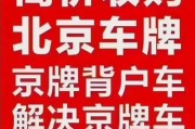 京城车牌魅力再现，靓号转让引发热潮