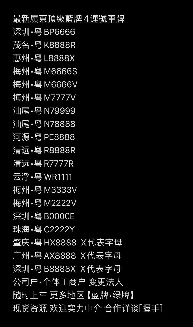 广东车牌靓号代购:轻松抢购,一号”难求!”