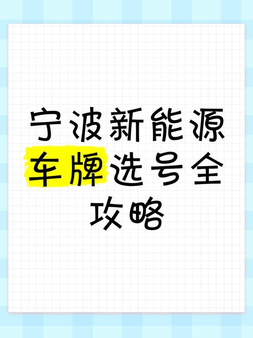 宁波车牌靓号:数字传奇,等你开启