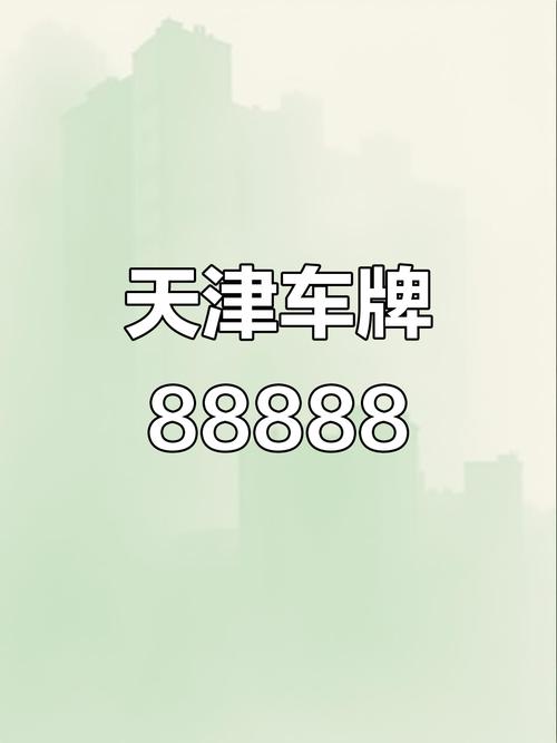 天津车牌靓号:独特魅力,尽收眼底