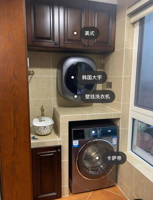 壁挂式洗衣机安装车牌,家居创新新潮流