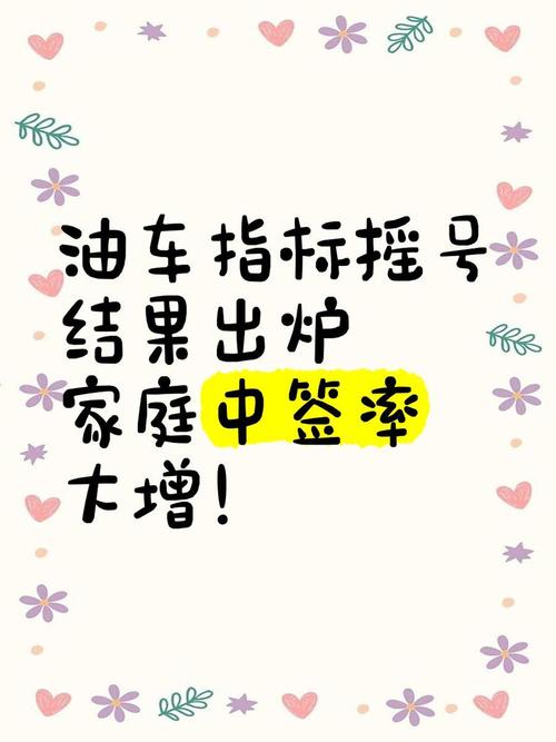 广州油车车牌摇号大战:中签率几何?车主们的心酸历程!