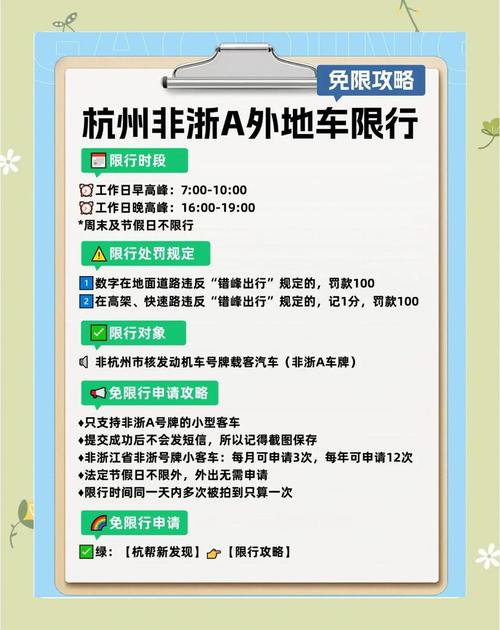 杭州外地车牌限号政策:限号范围及影响全