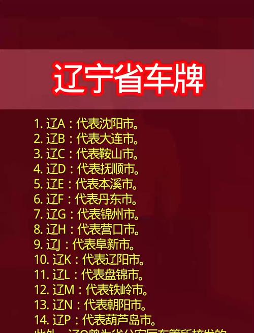辽Q车牌:带你走进辽宁的繁华之地