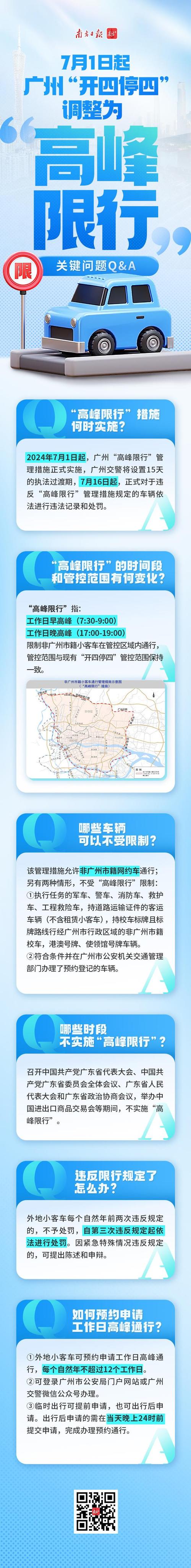 广州外地车牌限行新规出炉!高峰时段限行时间一览
