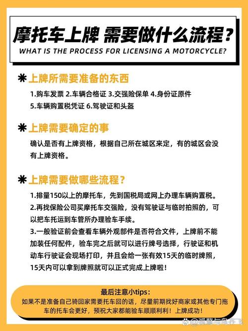 新手必看!摩托车牌办理全攻略,轻松上手