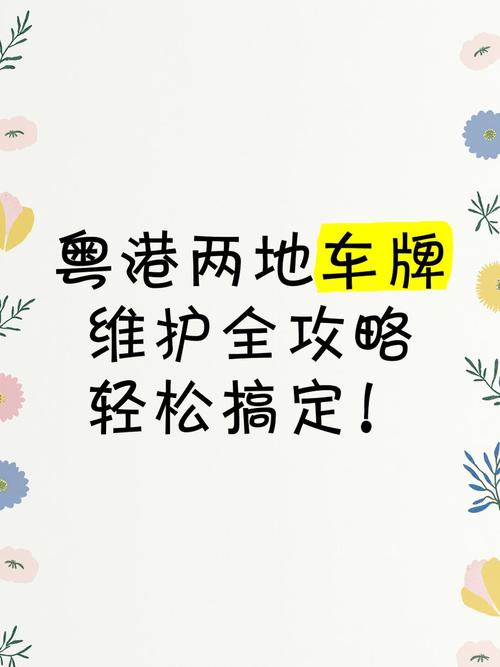 粤澳两地车牌办理攻略:轻松跨越两地,畅行无阻!