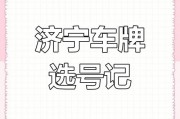 济宁车牌号码中的明星——靓号背后的故事