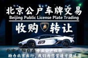 稀缺抢购！北京车牌转让，错过等一年！
