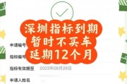 深圳车牌延期政策最新动态，车主们请注意！