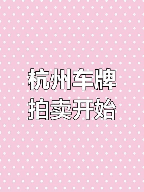 杭州靓号车牌竞价风云:谁将夺得这块金灿灿的牌照?