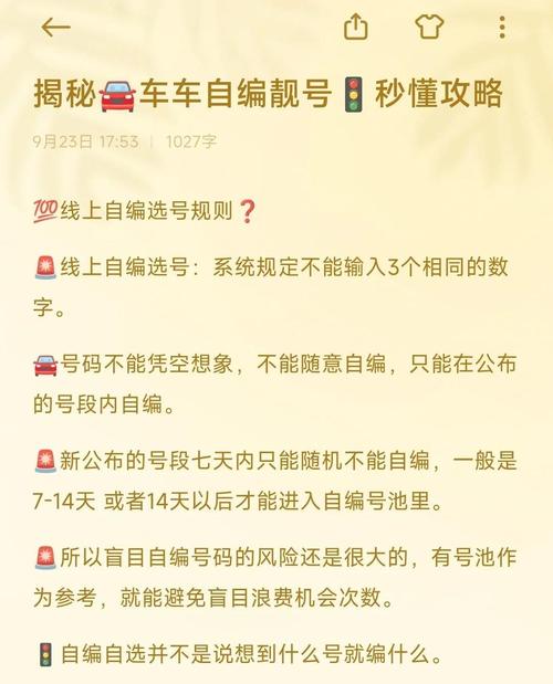 深圳车牌靓号申请攻略:你也能轻松获得的靓号条件
