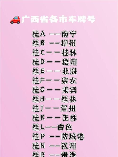 广西车牌大：盘点那些独具特色的靓号车牌！