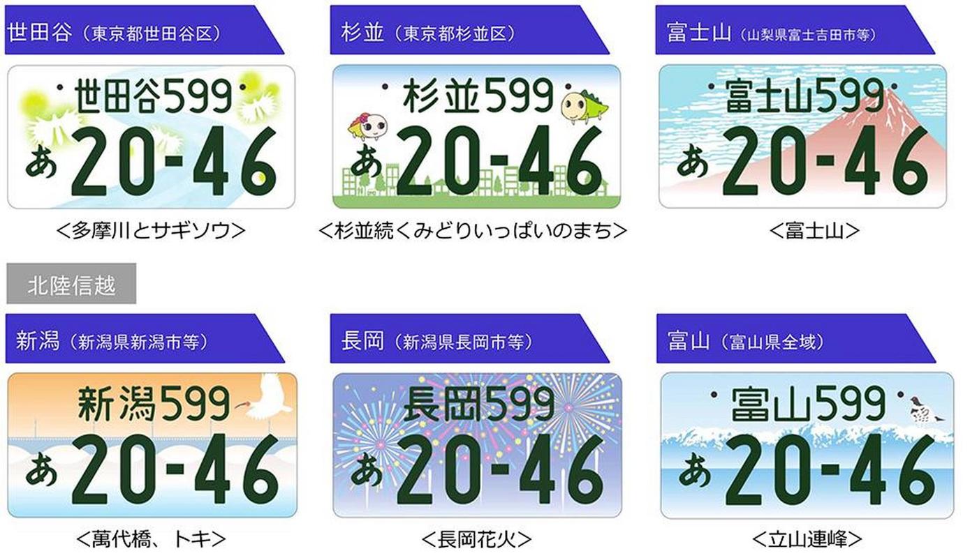 日本车牌独特设计:其中的文化内涵与独特寓意