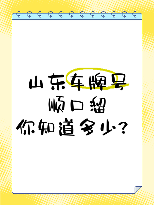 探寻山东车牌靓号背后的故事:代办服务
