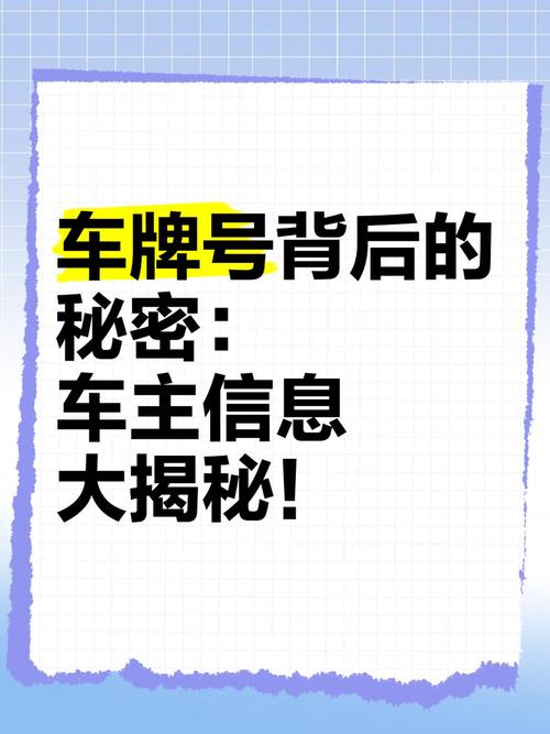 车牌号:你的爱车车牌背后隐藏的奥秘大公开