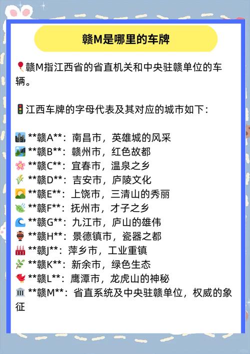 江西车牌简称：赣A的韵味与故事