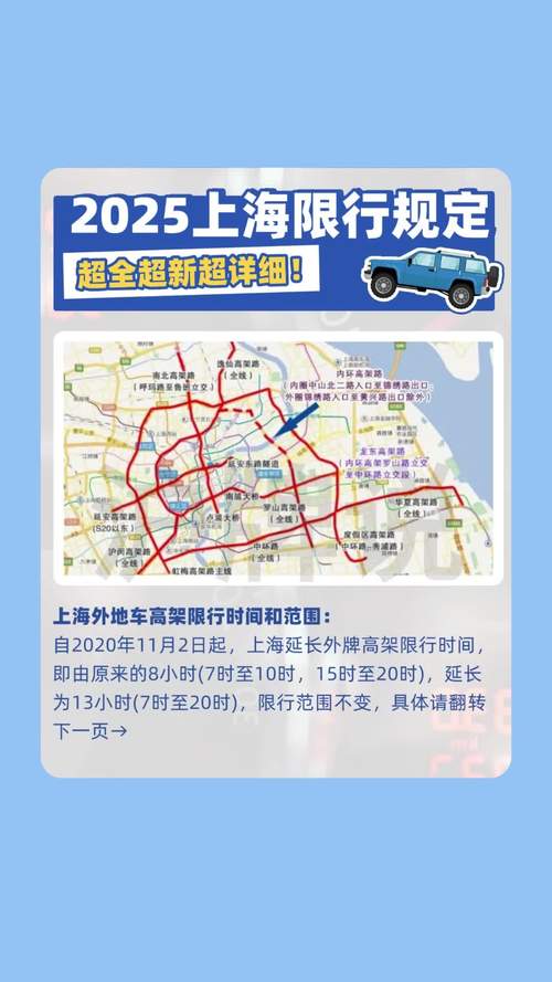 外地车牌在上海高架限行时间全!车主必看