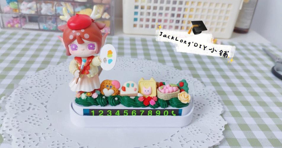 美少女奶油胶停车牌,萌化你的车生活!