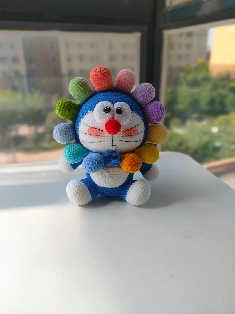 机器猫神奇钩织术:车牌钩织,萌动万千粉丝心