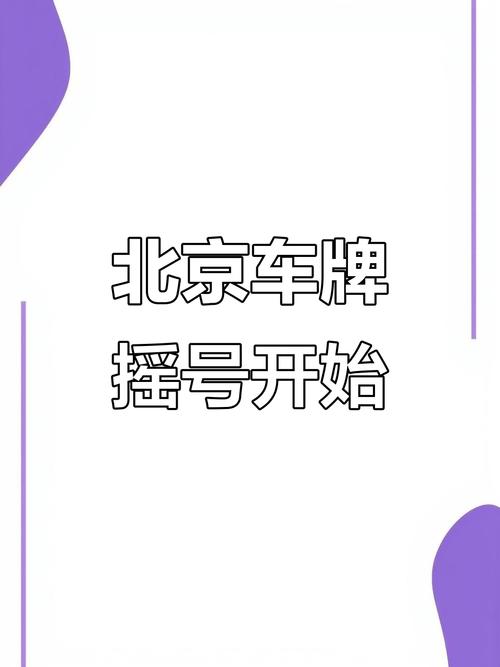 北京车牌摇号喜提五连号车牌,好运连连