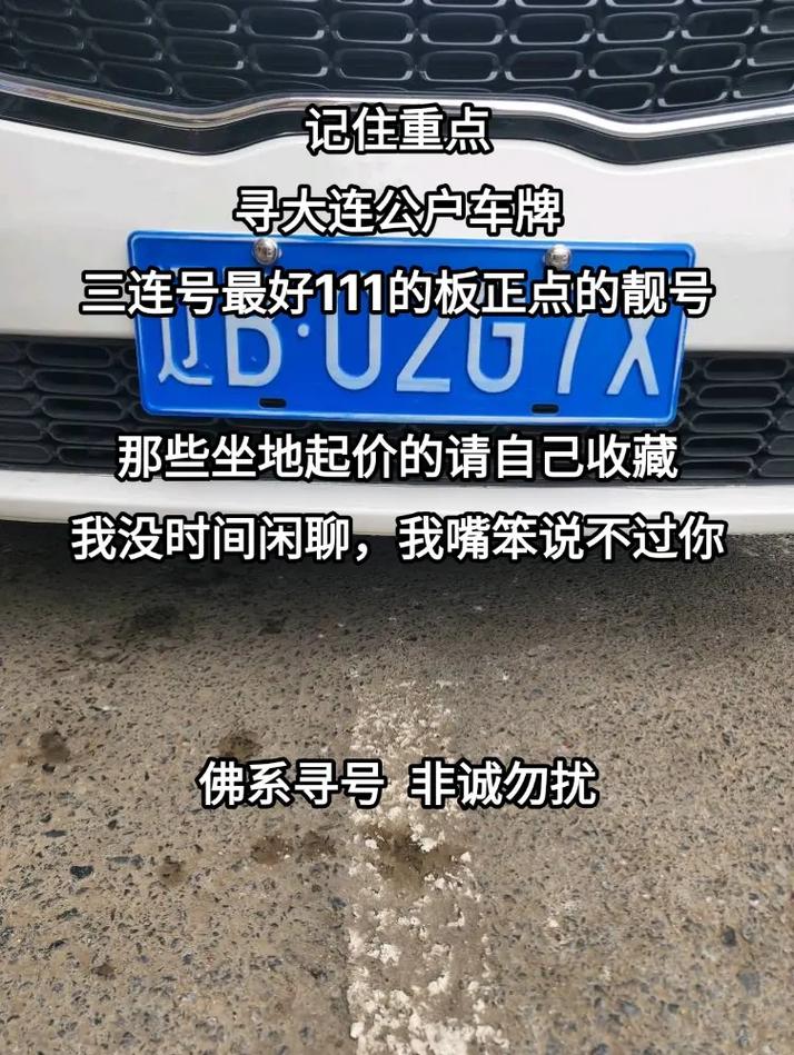 大连靓号车牌过户攻略:轻松转移,手续全