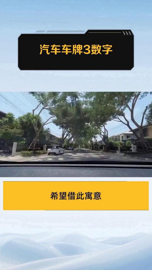 车牌3结尾,神秘车牌背后的故事