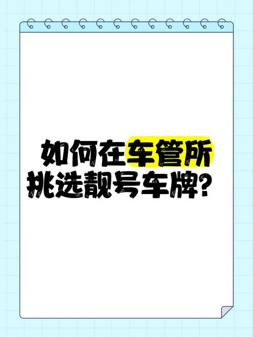 探寻车牌中的金光:如何选购靓号车牌